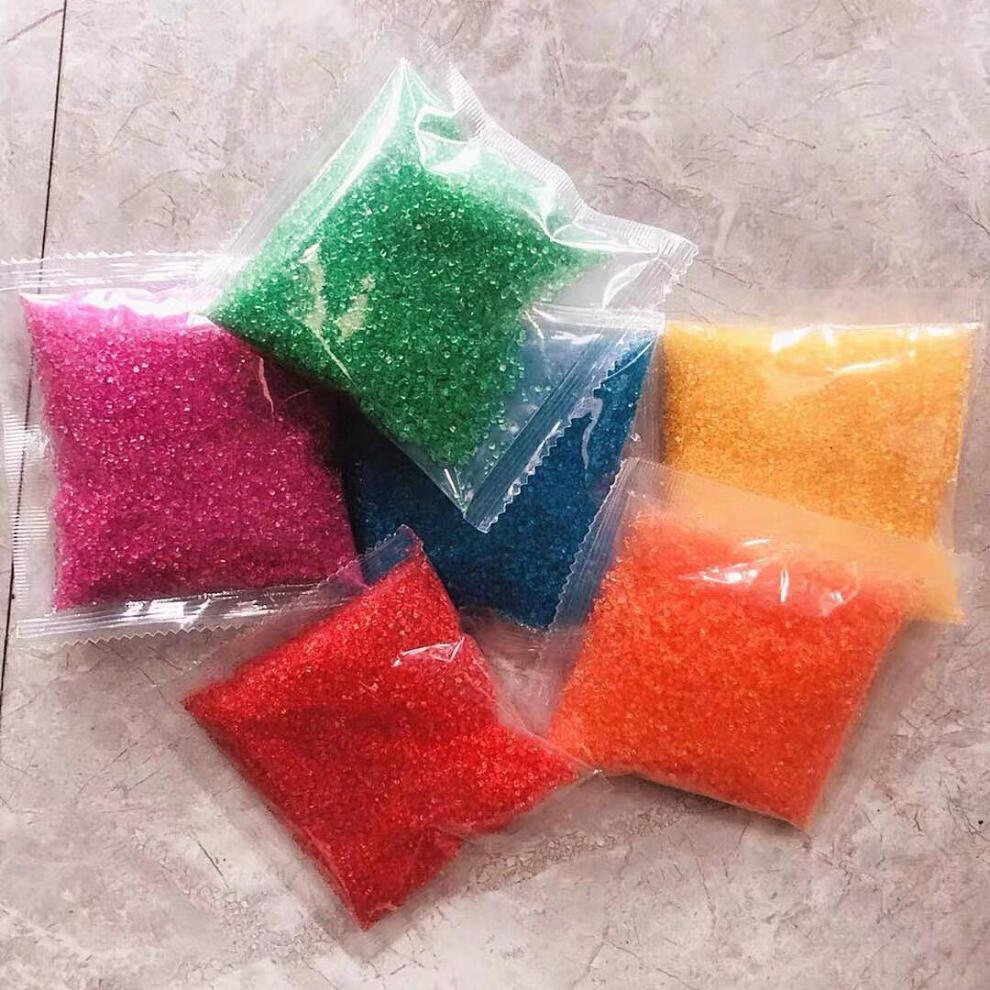 棉花糖机器专用彩糖原材料大颗粒水果味彩色白砂糖爆米花6包50克一包