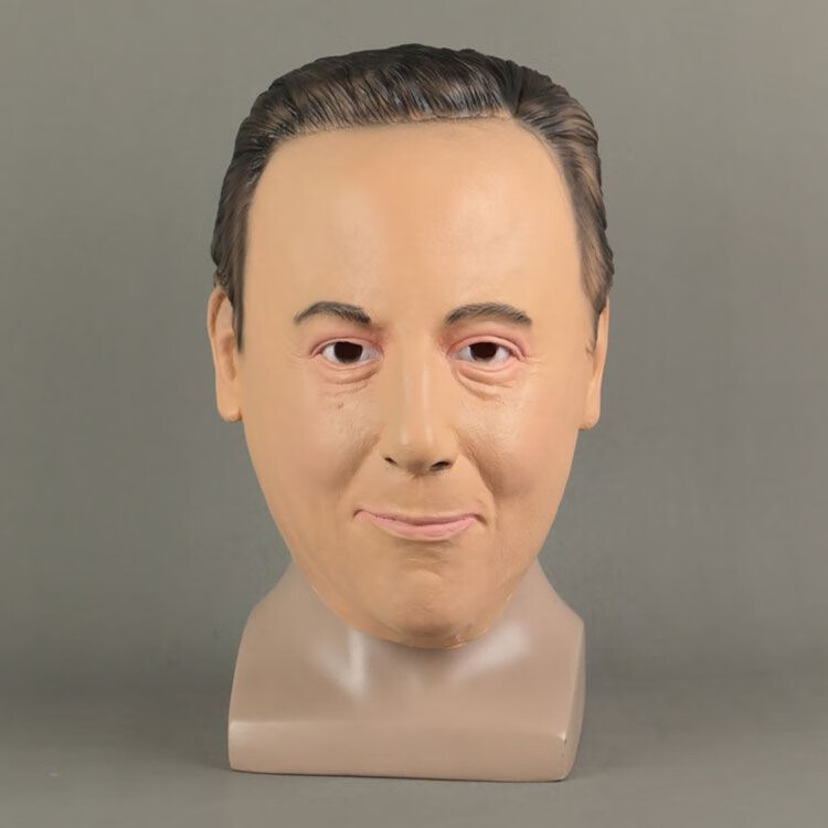 绿野客 硅胶逼真人脸面具 3d立体人脸面具硅胶直播美女头套头罩光头