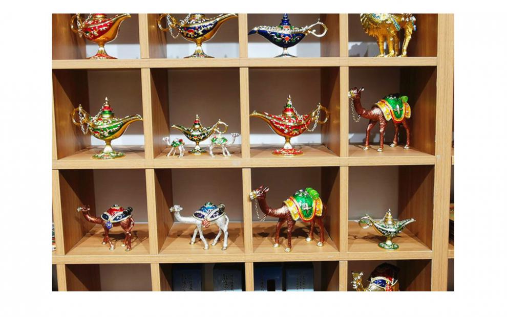 新疆旅游纪念品 甘肃敦煌特色旅游纪念品阿拉丁神灯桌面摆件新疆青海