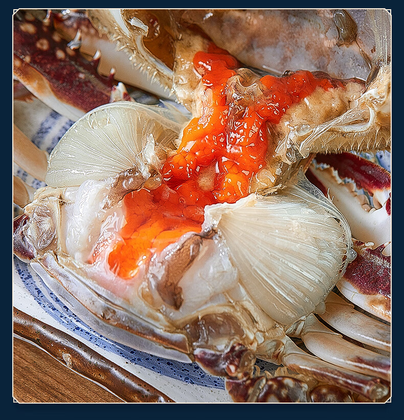 宁波醉蟹梭子蟹红膏呛蟹酱母蟹整只生腌螃蟹即食炝蟹舟山特产600g 产