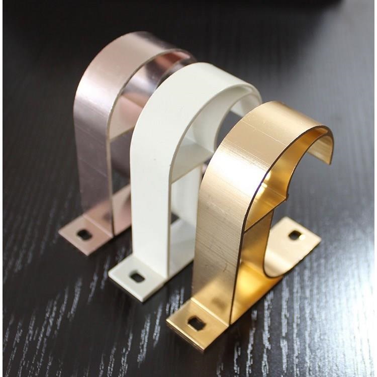 窗帘杆支架罗马杆底座铝合金托架子顶装侧装单杆双杆配件安装墙码罗马