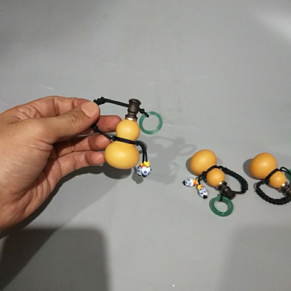 八宝手捻酒葫芦开口随身迷你小酒葫芦挂件手捻八宝葫芦手把件文玩酒壶
