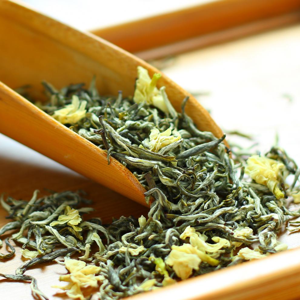 飘雪茶叶 2020四川峨眉浓香型花毛峰碧潭级炒花飘雪茶叶茉莉花茶珍a