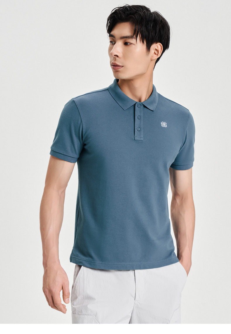 kolon sport/可隆polo衫 男子春夏季户外休闲运动网眼设计透汽弹力