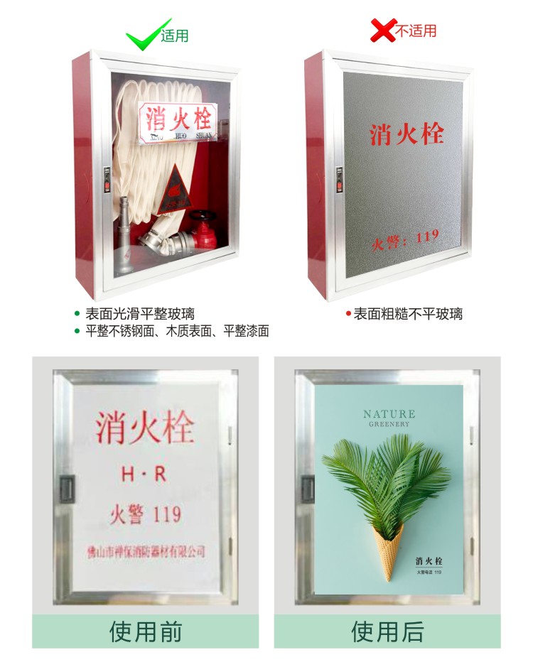 消防火栓门箱贴纸装饰遮挡创意消火栓箱贴纸标识定制美化自粘贴画n01