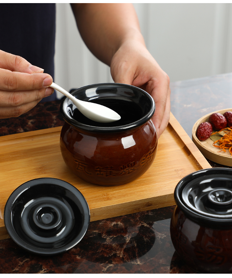 沙县小吃炖罐 江西南昌网红沙县小吃陶瓷小瓦罐煲汤罐煨汤家用商用炖