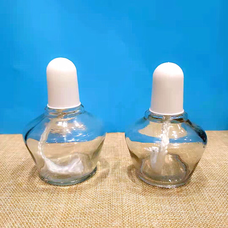 耐燃酒精灯防爆玻璃加厚酒精灯酒精灯芯灯帽加热实验仪器 60ml酒精灯1