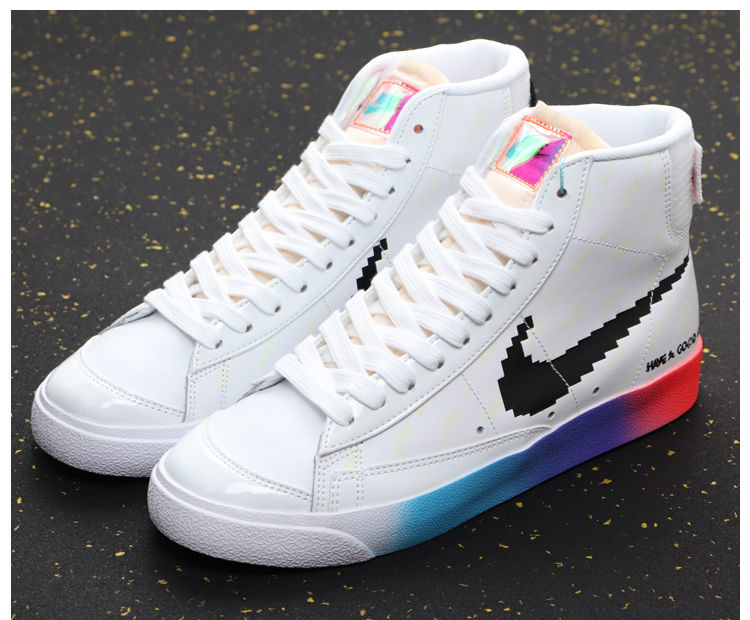 blazer鞋带 开拓者高低帮原装拆线纯棉涤纶白色男女 此项为双层纯棉