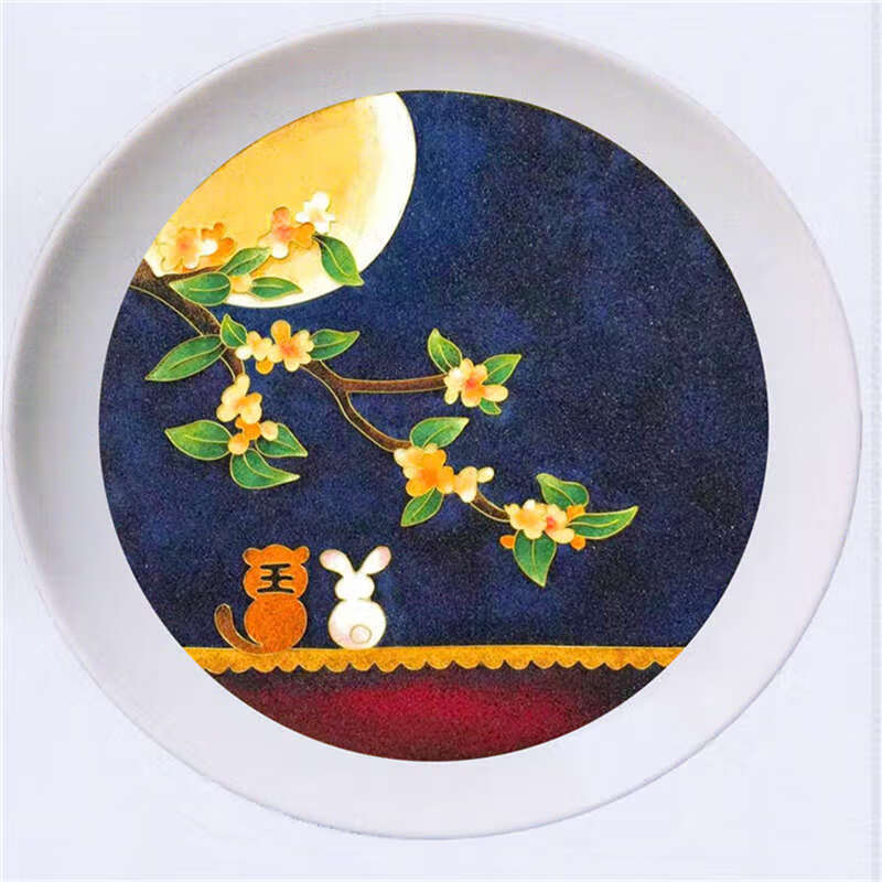 【圣诞节精选】掐丝珐琅景泰蓝工艺画金丝沙画diy手工制作培训亲子