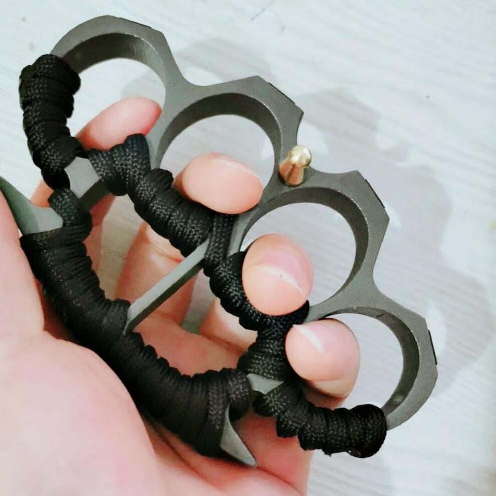 指虎四指拳环拳扣拳套合法防身戒指环自卫用品玻纤手扣手撑子圆头加厚