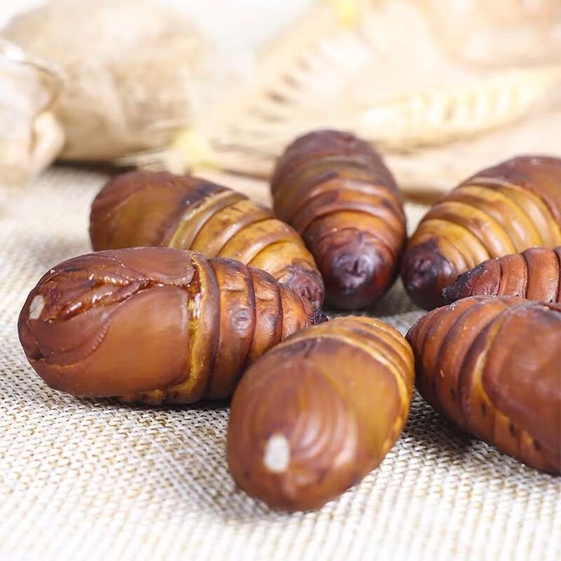 蚕蛹东北特产蚕蛹鲜活大黄蚕蛹茧蛹蝉蛹柞蚕蛹蚕蛹活体黑蛹34cm2斤