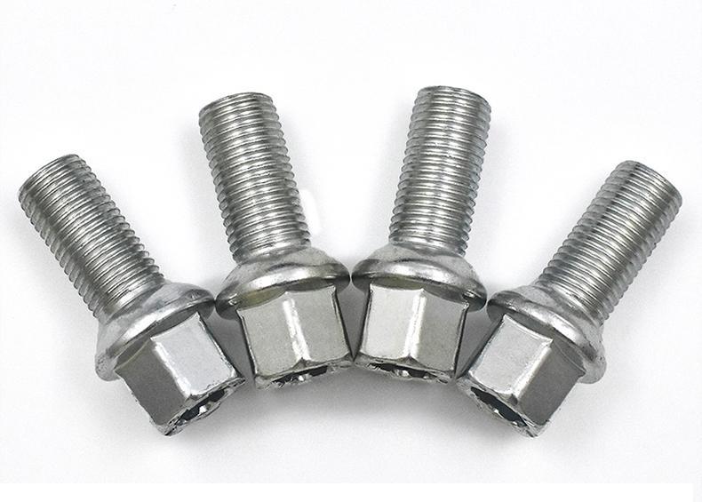 适用于大众轮胎螺帽钢板螺丝螺杆大众汽车轮毂螺丝帽螺母螺丝杆途锐