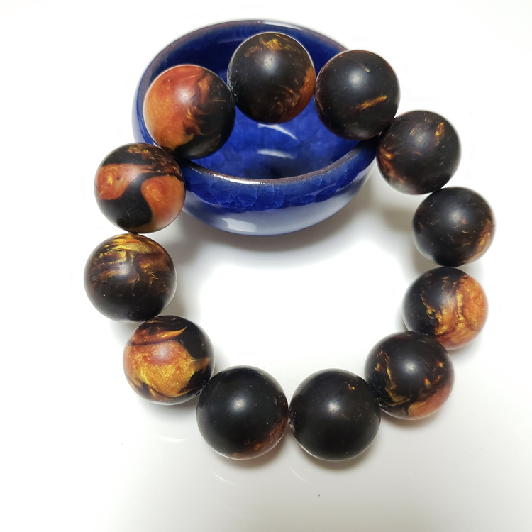 蜜蜡琥珀手串药珀手链男女款磨砂波罗的海俄料保真新款大气佛珠药珀