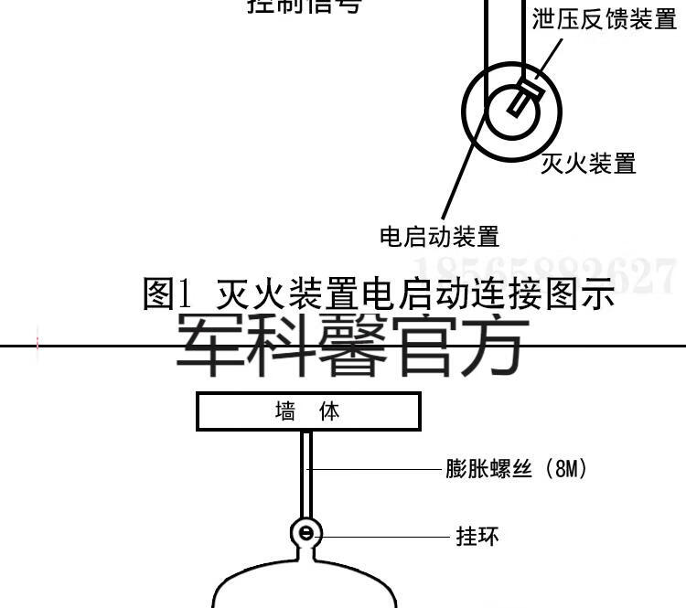 军科馨智能吊顶悬挂式干粉灭火器宫灯笼468kg自爆动感温灭火消防球