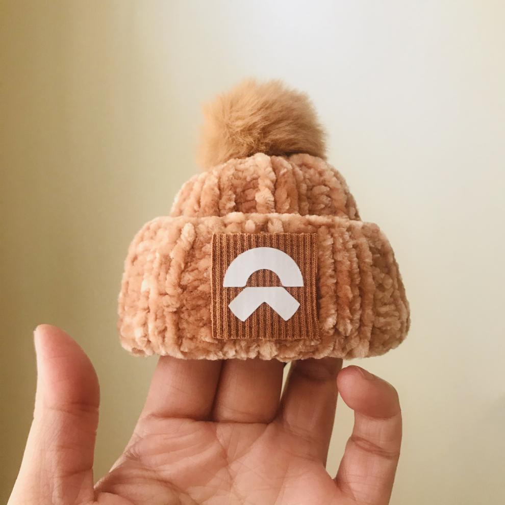 蔚来商城nomi帽子汽车nomi可爱创意手工定制车载配件装饰多色可选logo