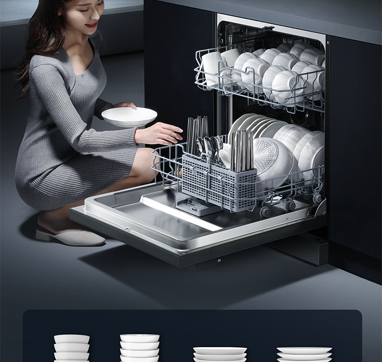 云米(viomi) 15套超大容量ai智目洗碗机 以旧换新家用嵌入式智能臻彩