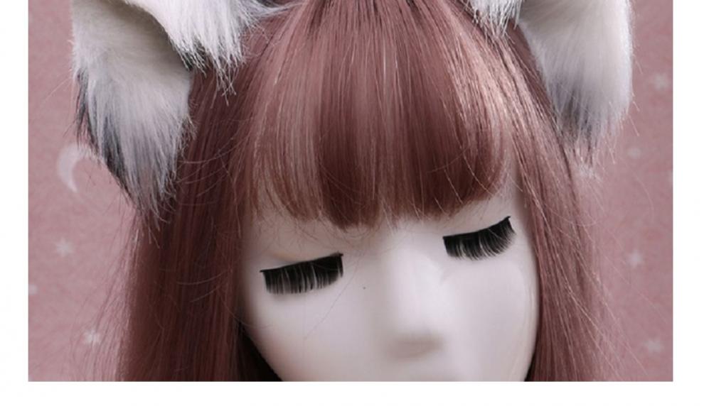 动漫手作猫尾巴cos楚晚宁猫耳朵狼尾猴尾巴男女仆猫娘乐园猫咪尾手作