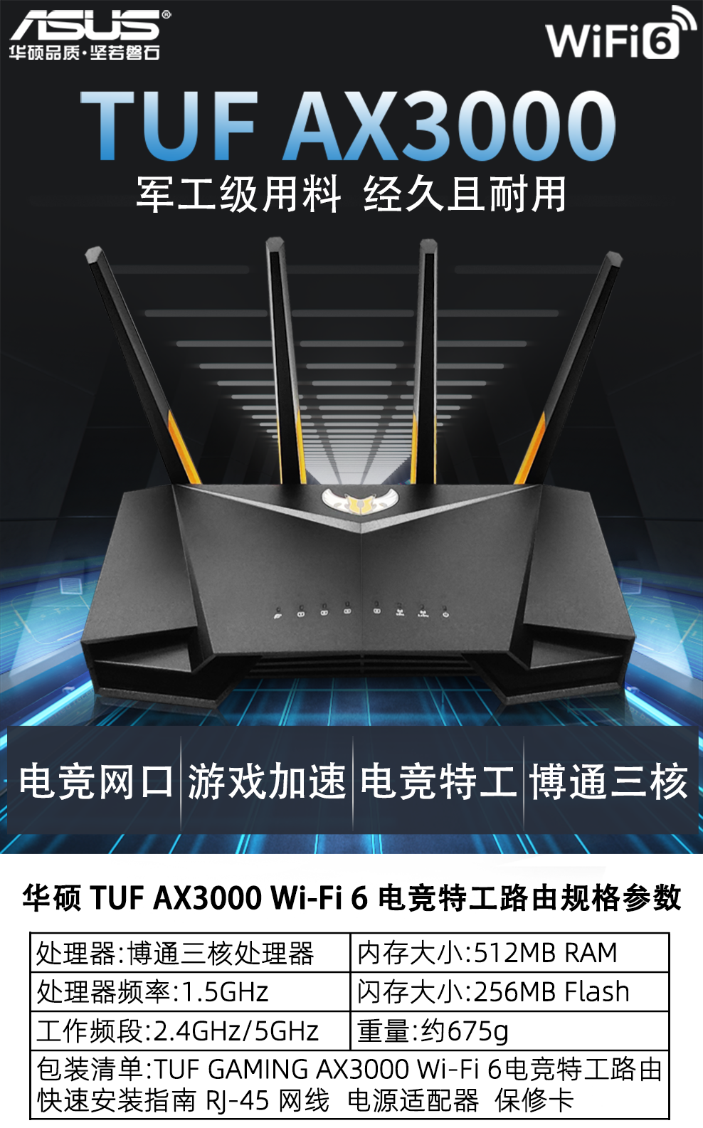 asus华硕rtac86u梅林电竞路由器wifi无线千兆aimeshrogac2900布谷鸟国