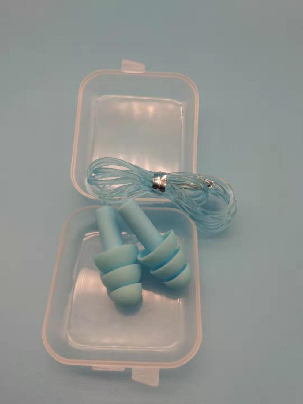 【高品质游泳耳塞】游泳专用耳塞防进水洗澡耳塞防噪隔音降噪硅胶带绳