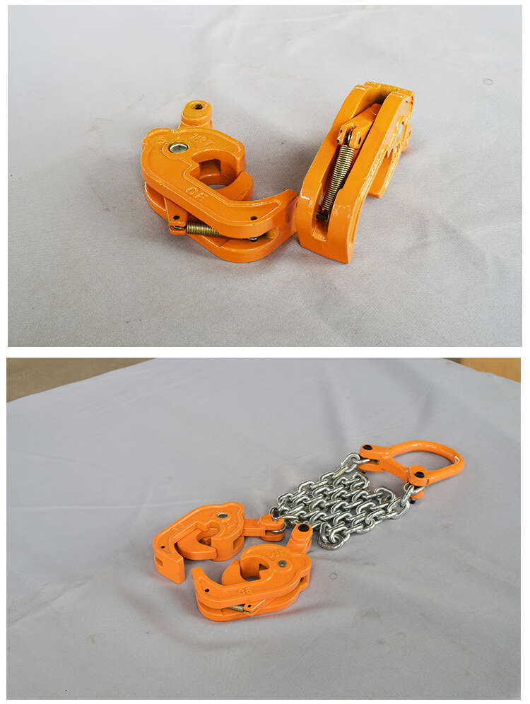 油桶起重钳油桶吊钩夹具 合金吊钩双链条油桶夹吊钳 叉车专用吊具