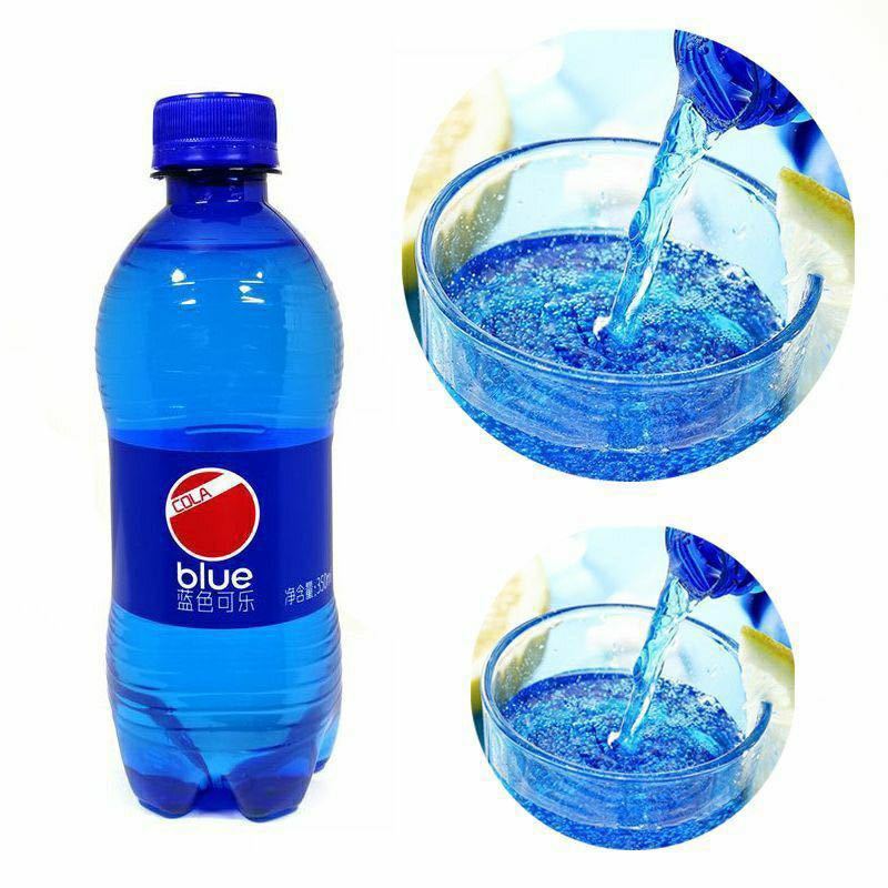 可乐汽水网红蓝色可乐苏打水气泡碳酸饮料新品巴厘岛风味小瓶白色8瓶