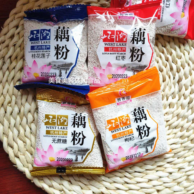 醇香园西湖藕粉独立小包装红枣枸杞百合桂花莲子散称2斤红枣味2斤