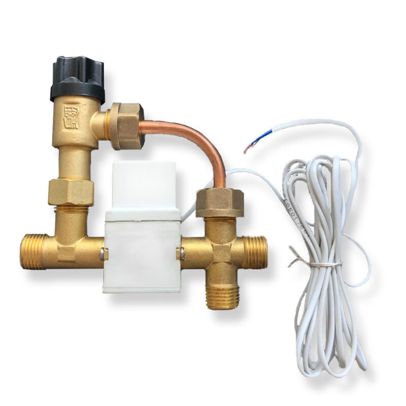 太阳能热水器配件控制进水开关电磁阀手动自动两用 新款手动自动一体
