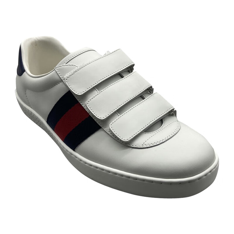 gucci/古驰 粘扣男士小白鞋板鞋 at548699 dope0 9095 白色系 英码7.