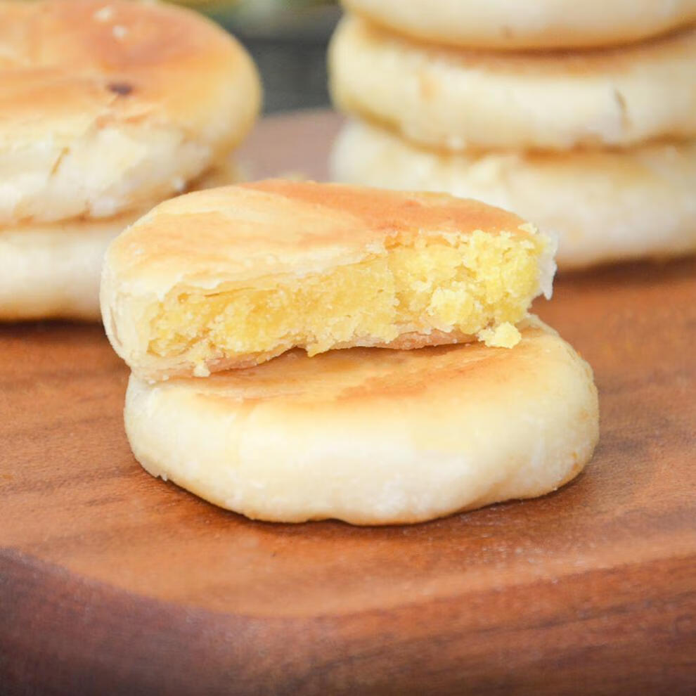 正宗惠来隆江绿豆饼红豆饼手工制作传统礼品酥皮小吃零食茶道点心