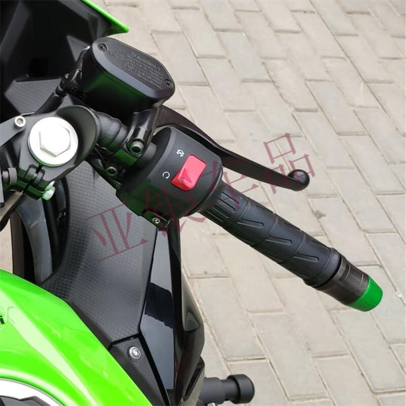 mowok适用川崎忍者ninja400 z400 改装不锈钢加重手把堵头车把塞 z400