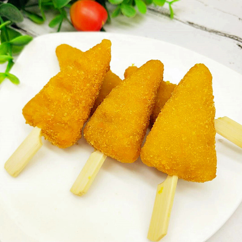 三角鸡柳黄金鸡柳无骨鸡肉条儿童油炸小吃鸡块迷你鸡肉串半成品400g