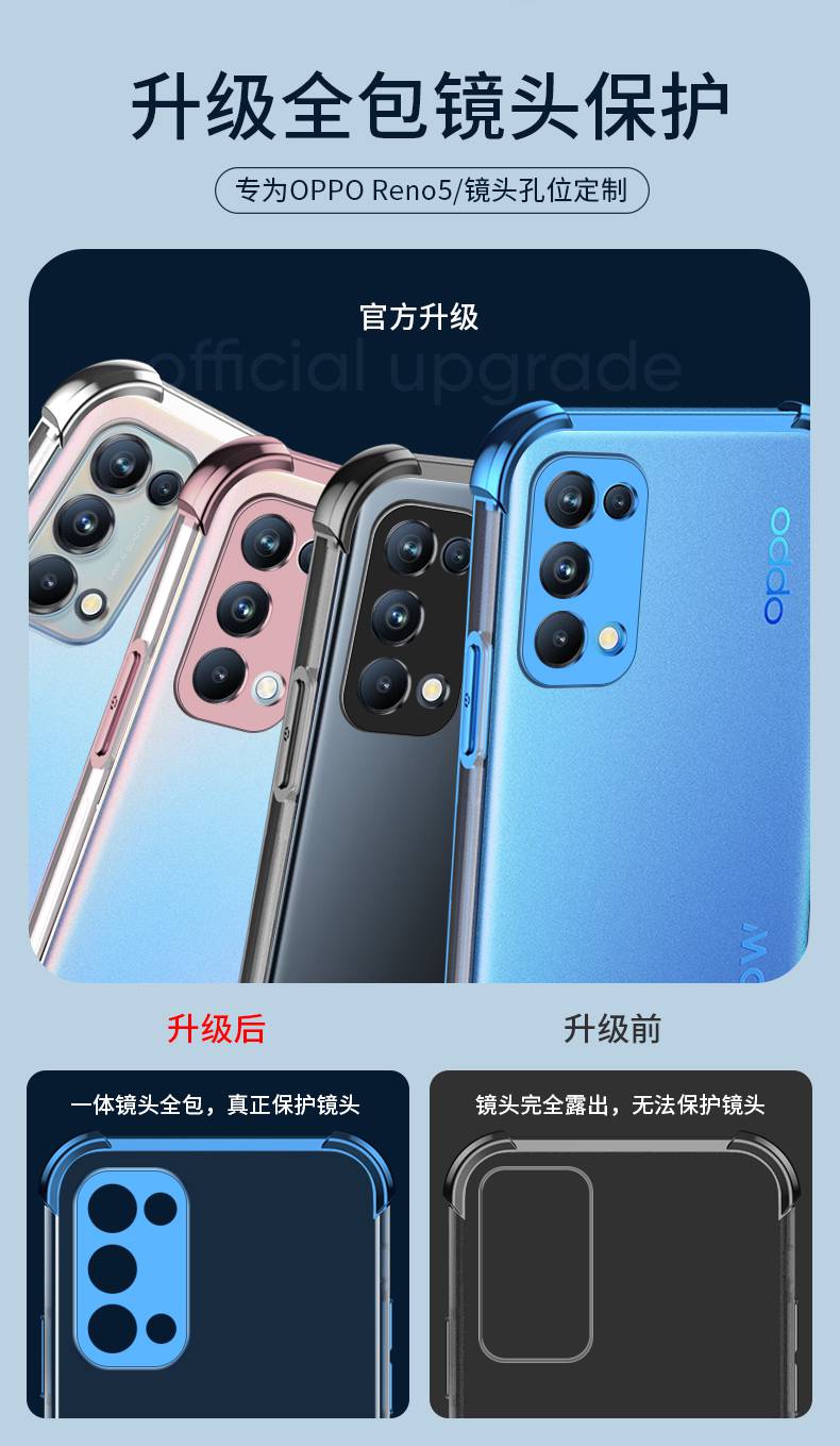 opporeno5手機殼鏡頭全包oppo reno5pro保護套硅膠reno5k防摔軟殼pro