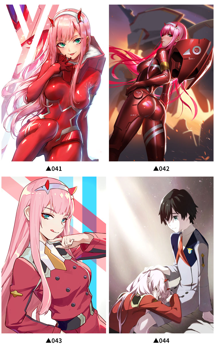 国家队02动漫挂画定制darlinginthefranxx莓卧室海报定制画16090丝绢