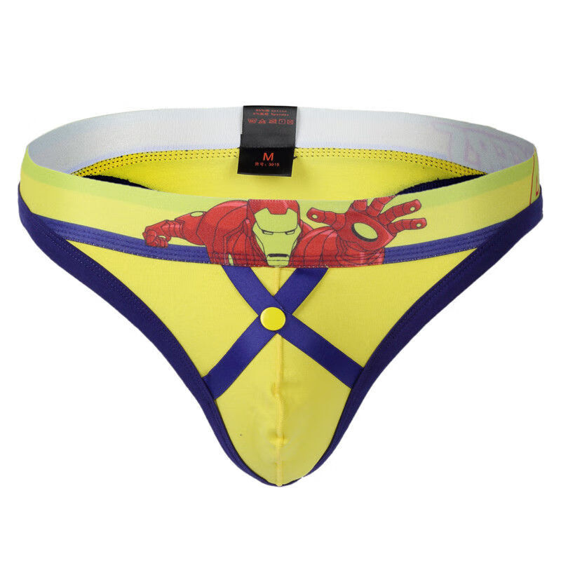 男士内裤性感低腰个性潮流青年卡通t字裤黑色s90120斤