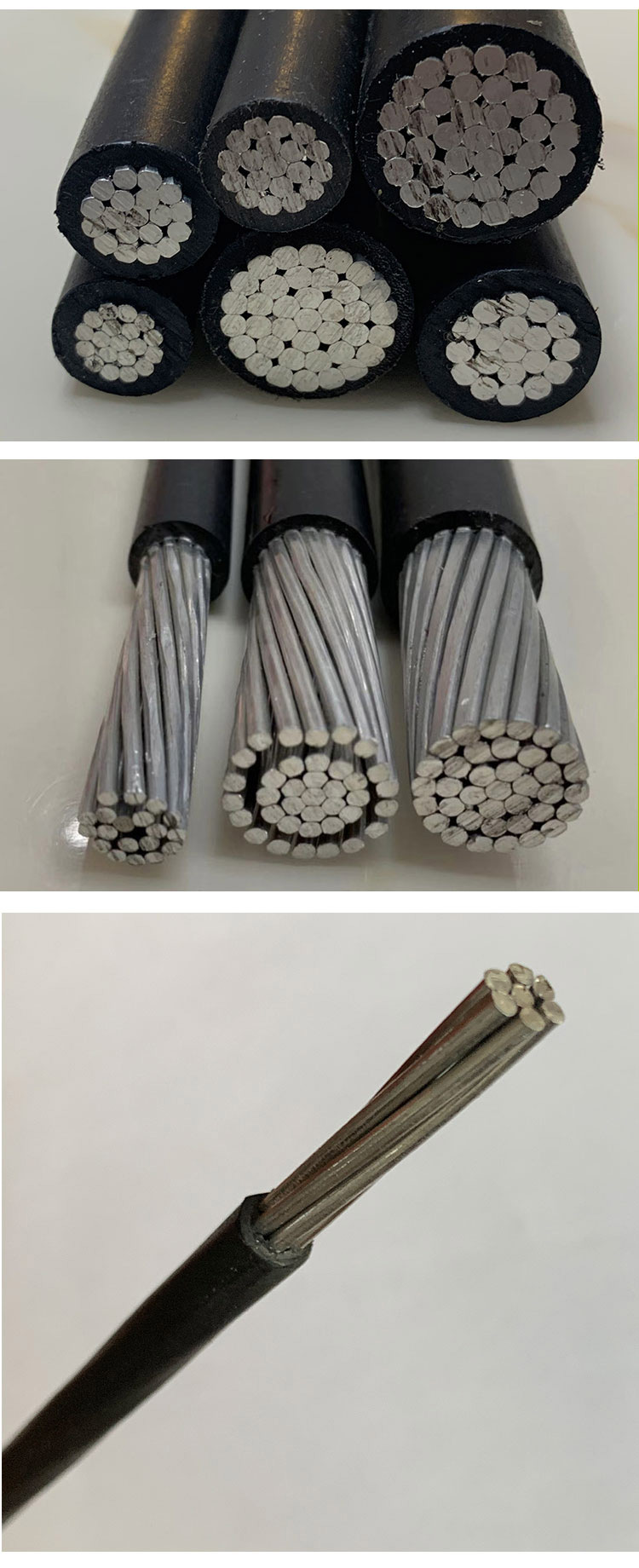 家用铝线电线电缆线1016253550平方单芯户外铝芯架空绝缘导线国标10