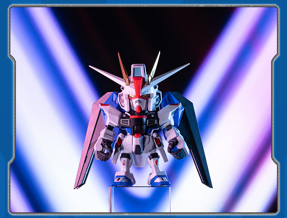 正板pop·mart泡泡·玛特qmsv mini潮玩公仔模型玩具自由高达盲盒