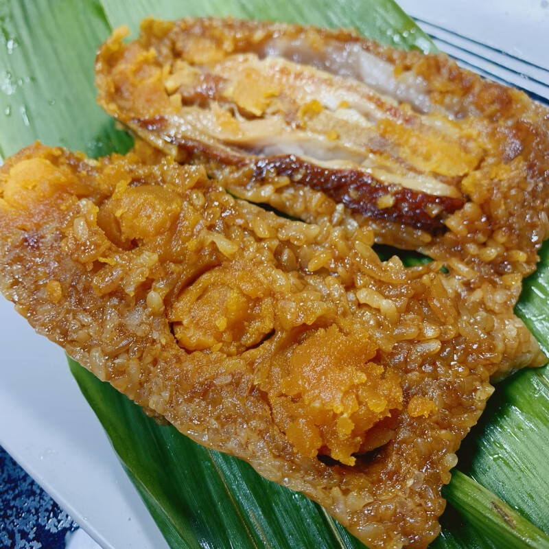 吴越斋粽子招牌新鲜四蛋黄五花肉粽250g6只现做现售散装早餐真空试吃