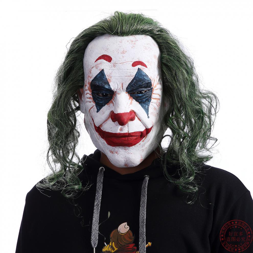 小丑面具万圣节蝙蝠侠男女全脸恐怖头套joker电影暗黑骑士cosplay