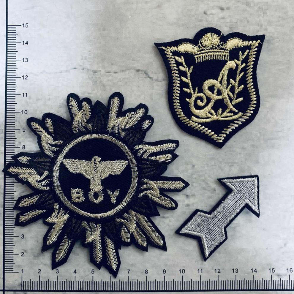 徽章图案补丁贴布贴刺绣装饰修补衣补裤破洞贴刺绣贴花北极象373839