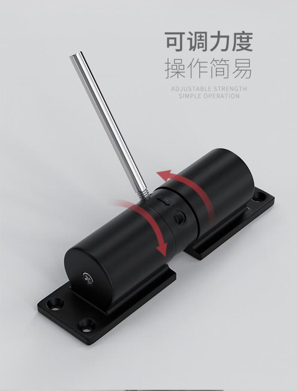 自动家用关m门器简易安装闭合器装置木门回弹缓冲关门神器 铝合金*
