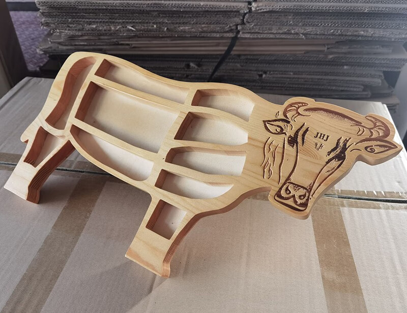 牛羊造型盘子潮汕牛肉全牛宴拼盘时尚火锅店肥牛餐具牛头盘大号