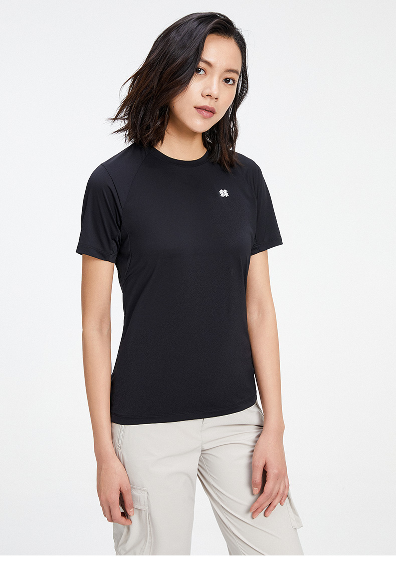 吸湿速干透汽运动t恤 lkrt1mn258-bl 黑色 175/xl【图片 价格 品牌