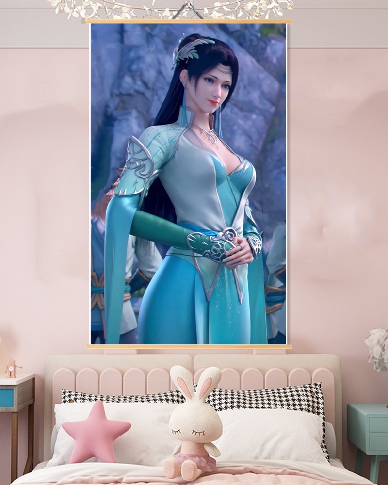 斗破苍穹周边 动漫周边贴画纸壁画墙贴壁纸国漫斗破苍穹萧炎云韵