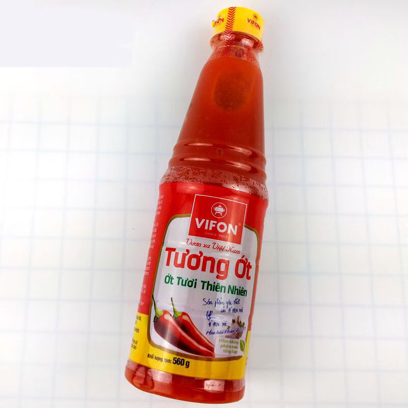 越南进口特产vifon蒜蓉辣椒酱甜辣酱560g蘸料调味酱拌面酱料5瓶越南