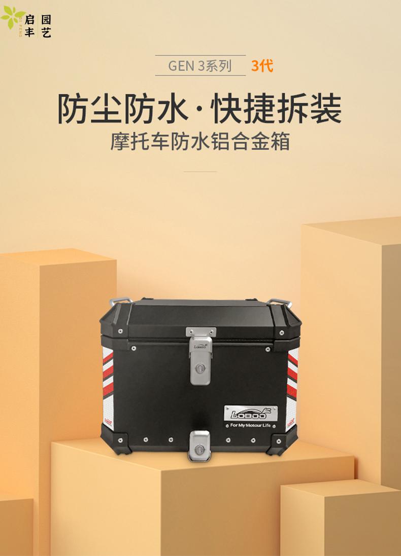筌祁阙loboo萝卜摩托车尾箱维斯帕vespa150gts300改装铝合金后备箱