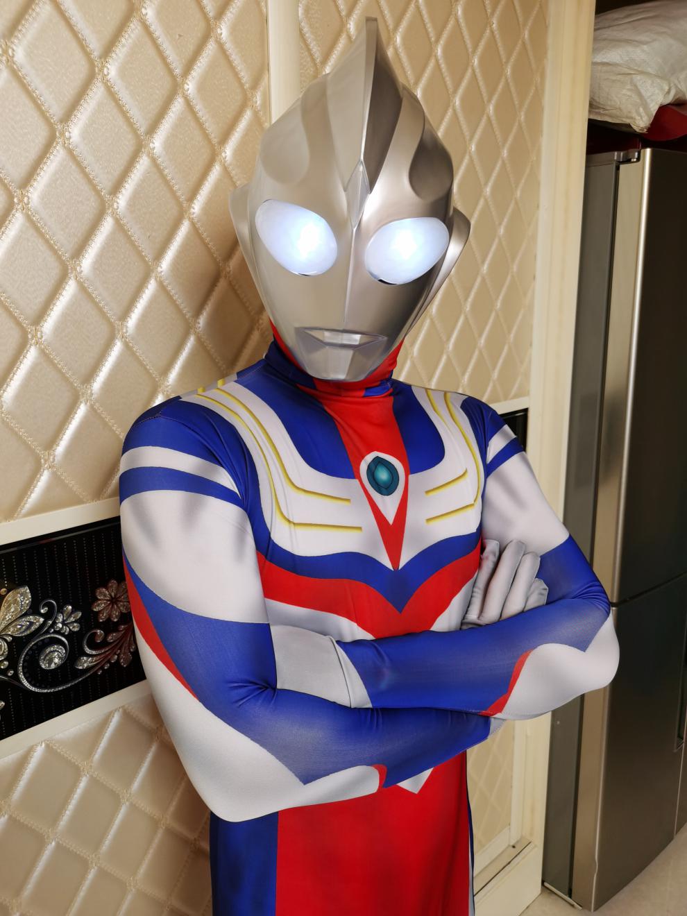 奥特曼皮套儿童奥特曼真人衣服男童衣服夏季一套成人男孩演出真人皮套