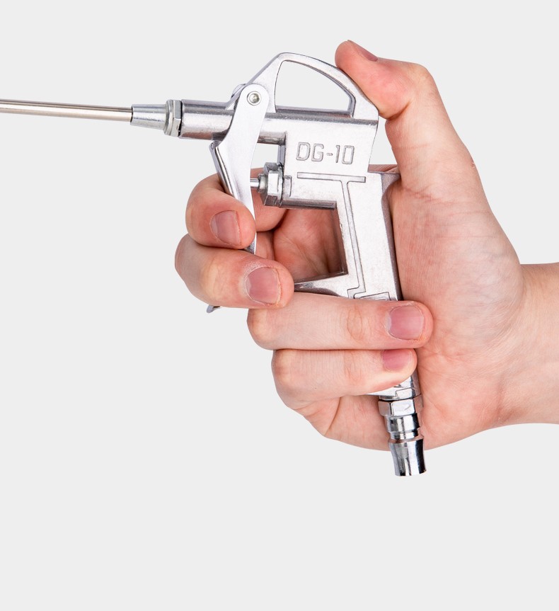 得力deli吹尘枪空压机除尘枪吹灰工具高压气吹尘抢用长嘴吹dlxq01短款