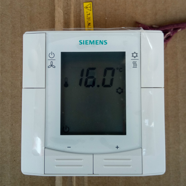 西门子液晶温控器中央空调控制面板风机盘管开关线控rdf3102mm开13