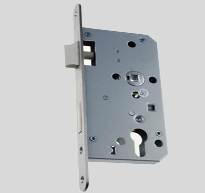 rock安恒室内门锁卧室房木门锁现代简约黑色白色尼龙分体把手 黑色 45