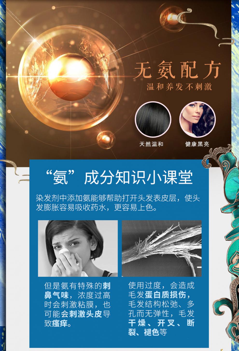 龙脑洗发液龙脑黑亮长青洗发乳一洗黑洗发水白发适用自然色黑自己在家